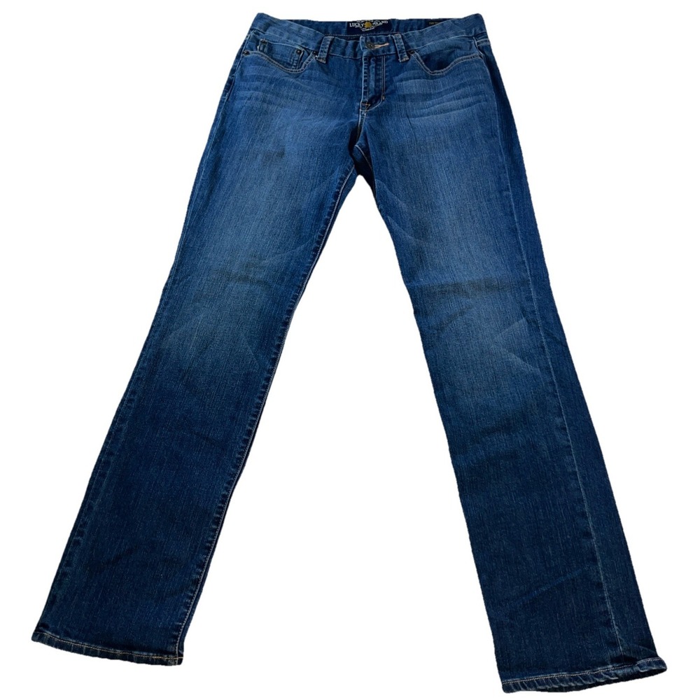 Lucky Brand Jeans Womens 30 (10/30) Blue Mid Rise Straight‎ Sweet  Denim